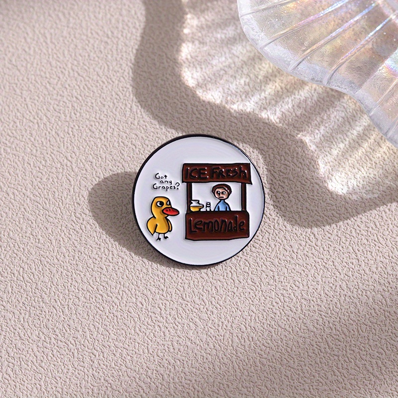 Cartoon Duck Boys Enamel Pins Lapel Pin Brooches Cartoon Temu Netherlands 5045