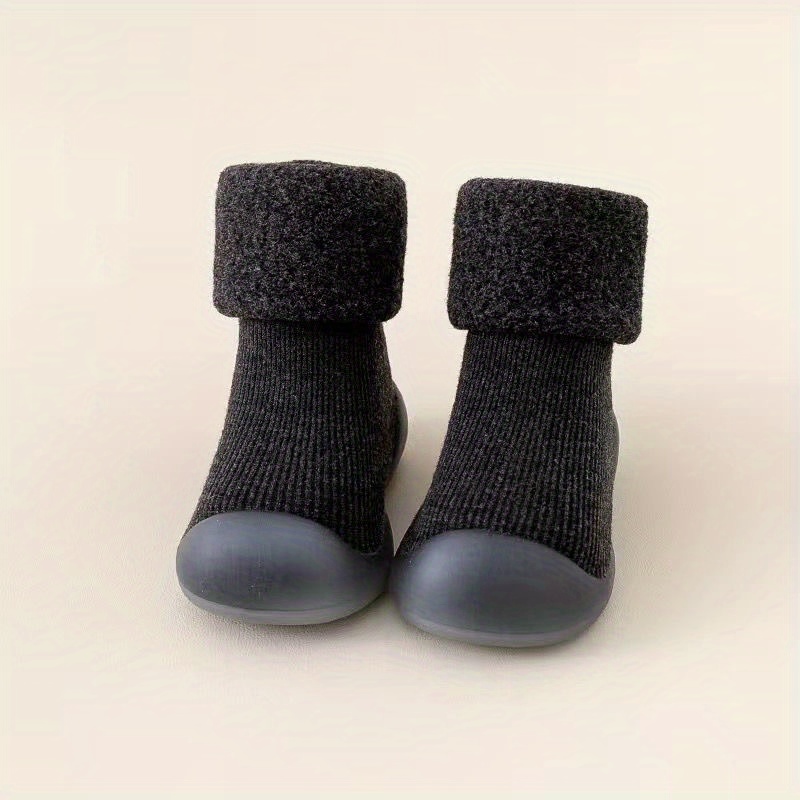 Casual Comfortable Slip On Sock Shoes For Baby Boys, Breathable Non Slip Walking Shoes For Indoor Outdoor, Autumn And Winter