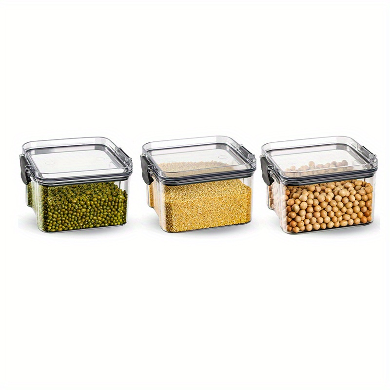 Square Transparent Storage Jar Moisture proof Insect proof - Temu