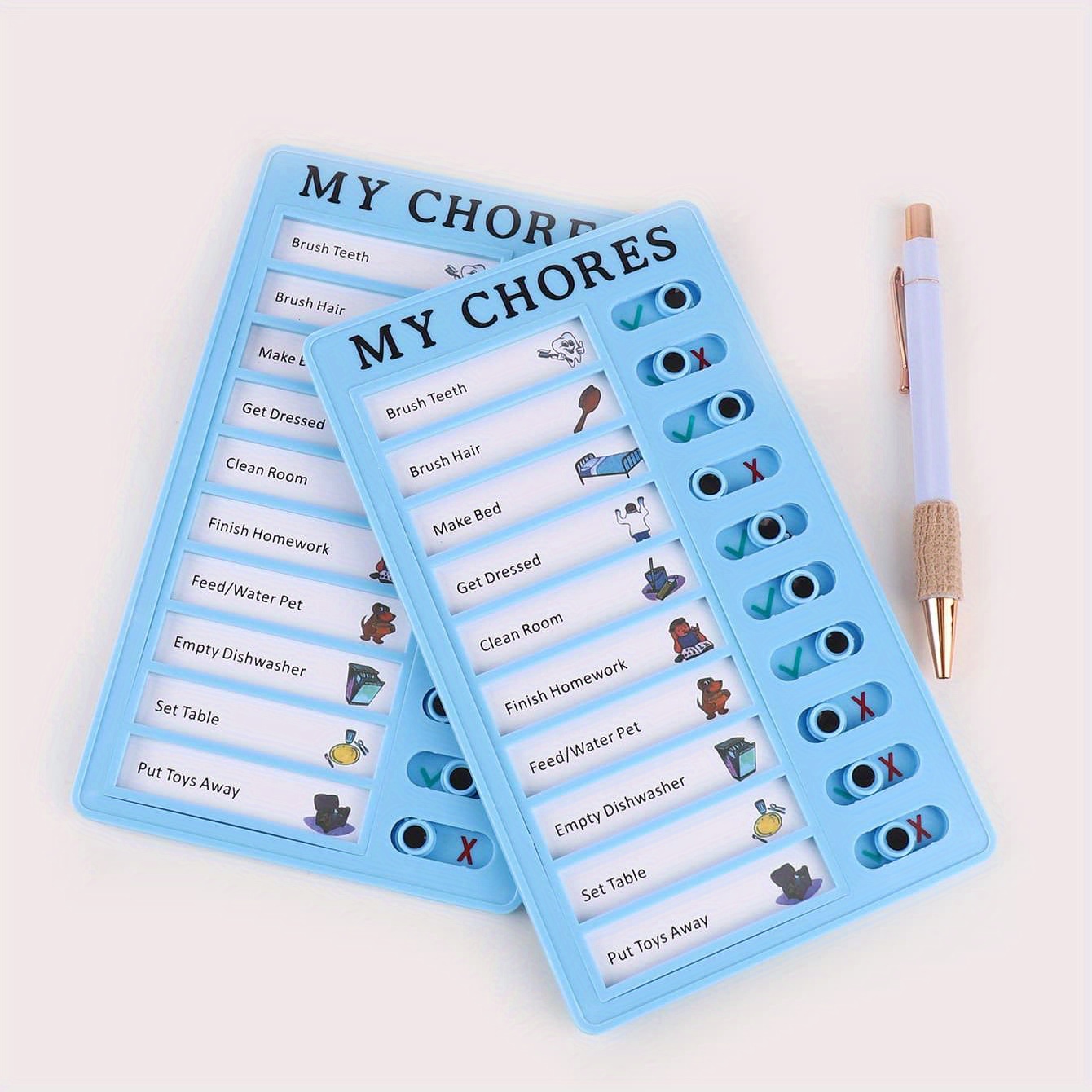 English Self Discipline Puncher Daily Plan Board To Do List RV Checklist