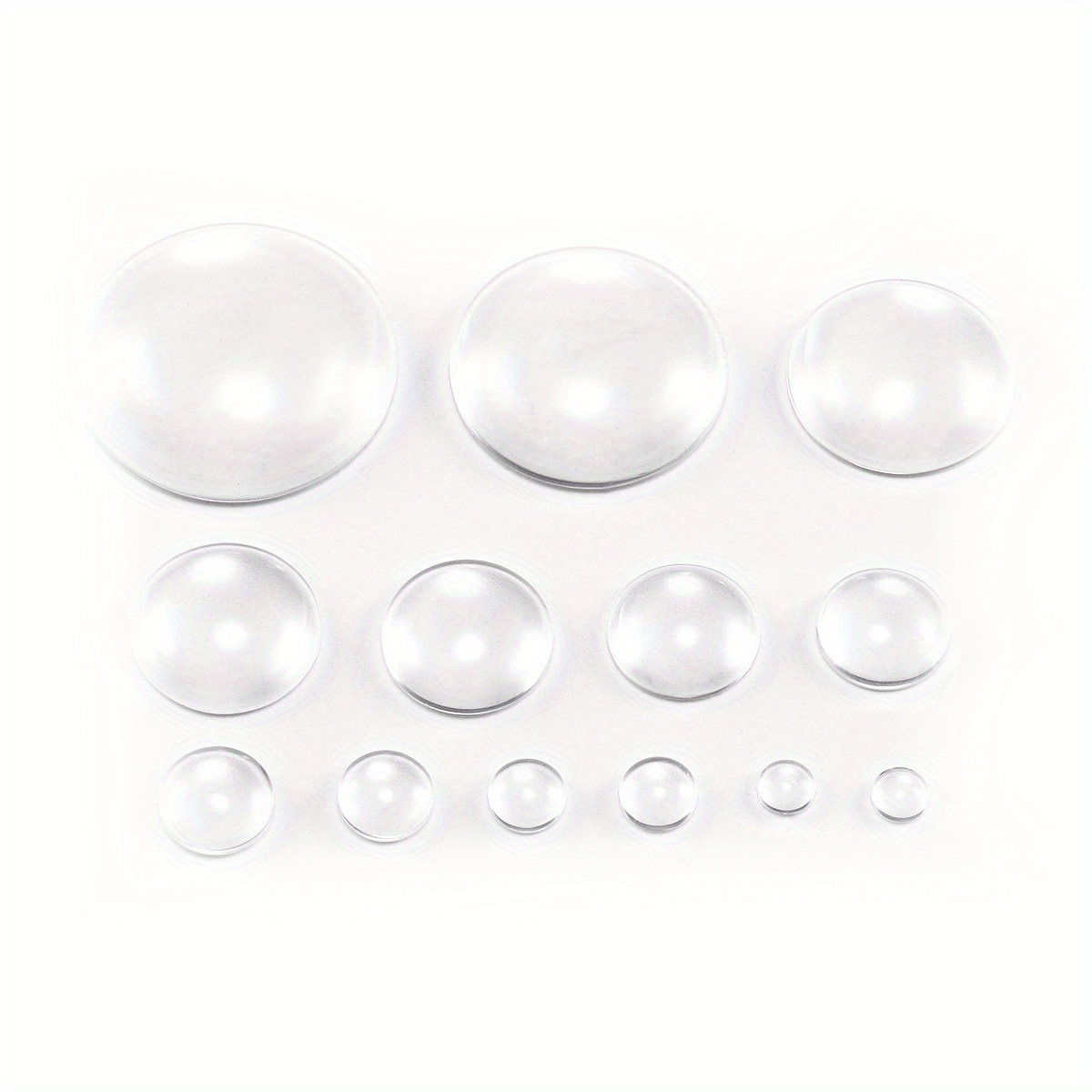 Glass Cabochon - Clear Transparent Round 30mm (Pack of 5)
