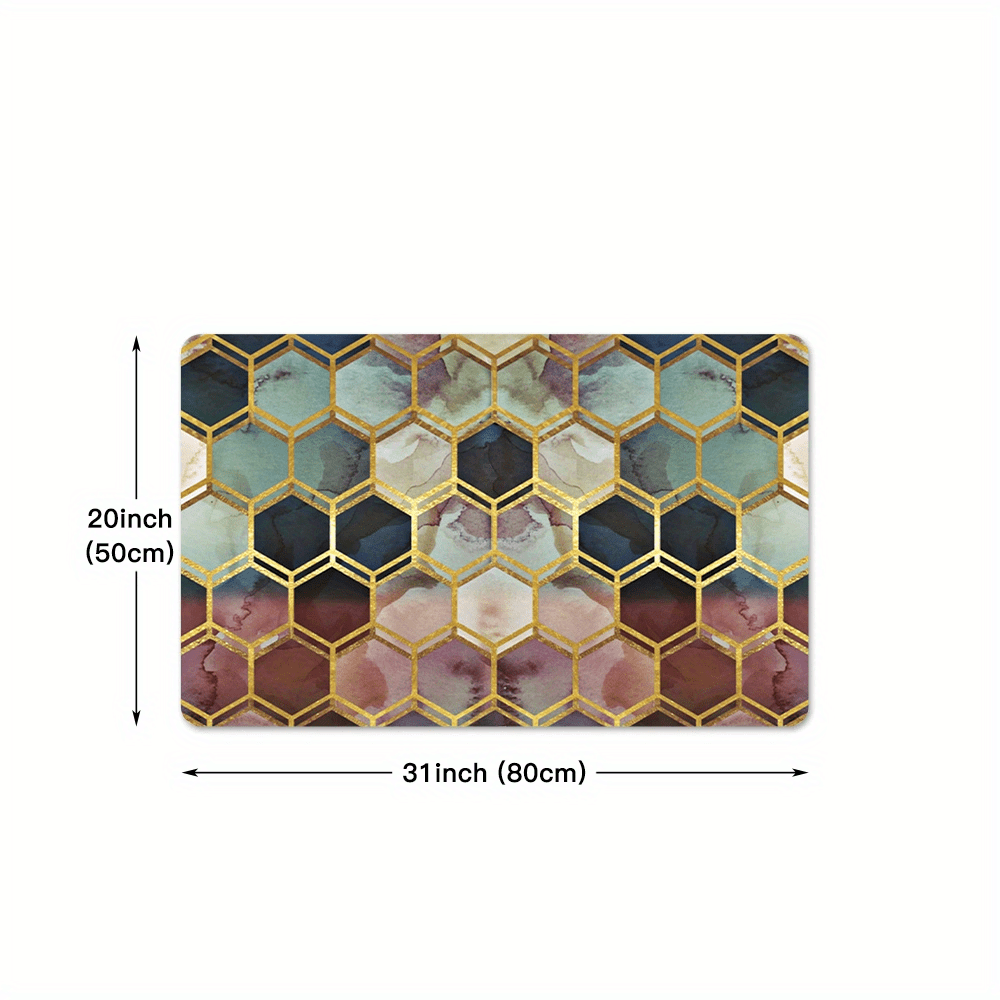 Soft Kitchen Mat Anti Slip Polyester Carpet Absorbent Bath Mat