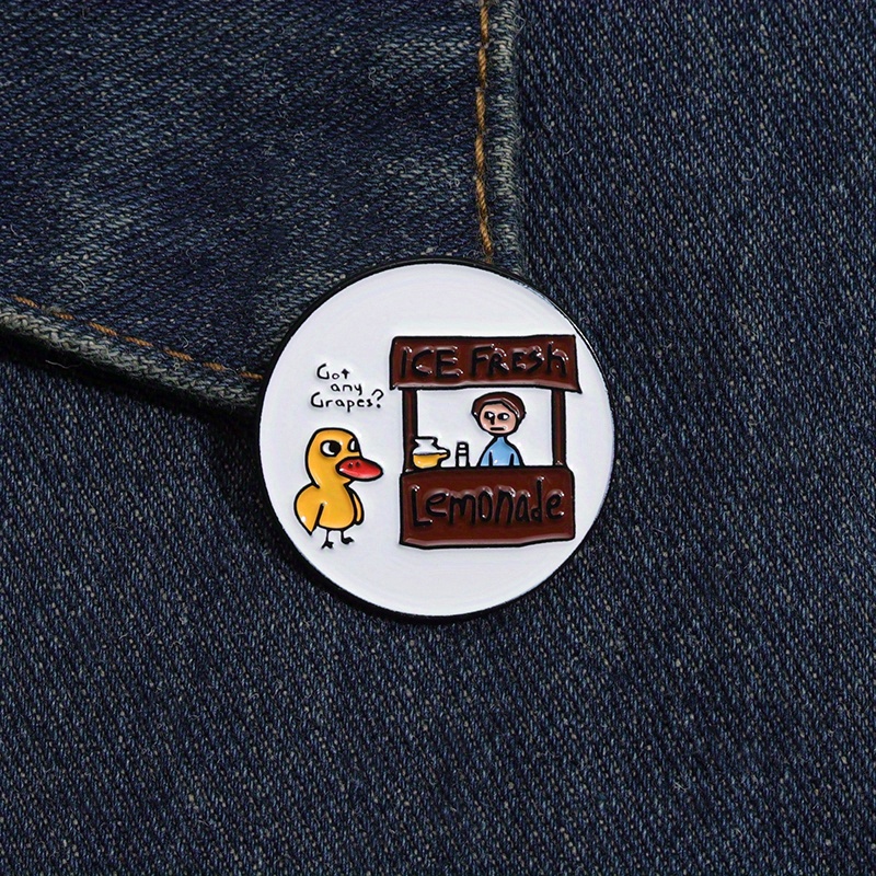 Cartoon Duck Boys Enamel Pins Lapel Pin Brooches Cartoon Temu 4469