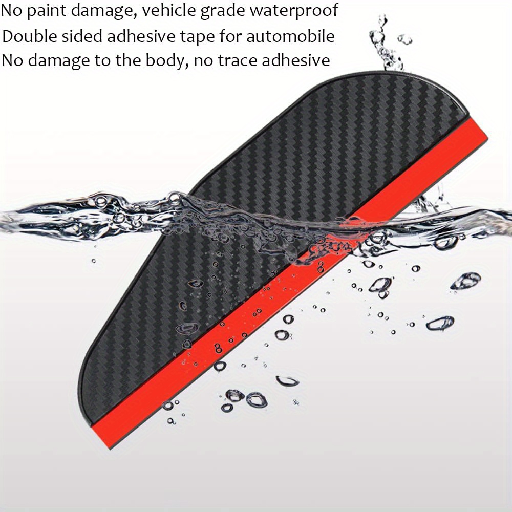 2 Stück Spiegel-Regenvisier-Augenbraue, Seitenspiegel-Regenschutz,  Abdeckungen Für Auto-Uniservial-Passform