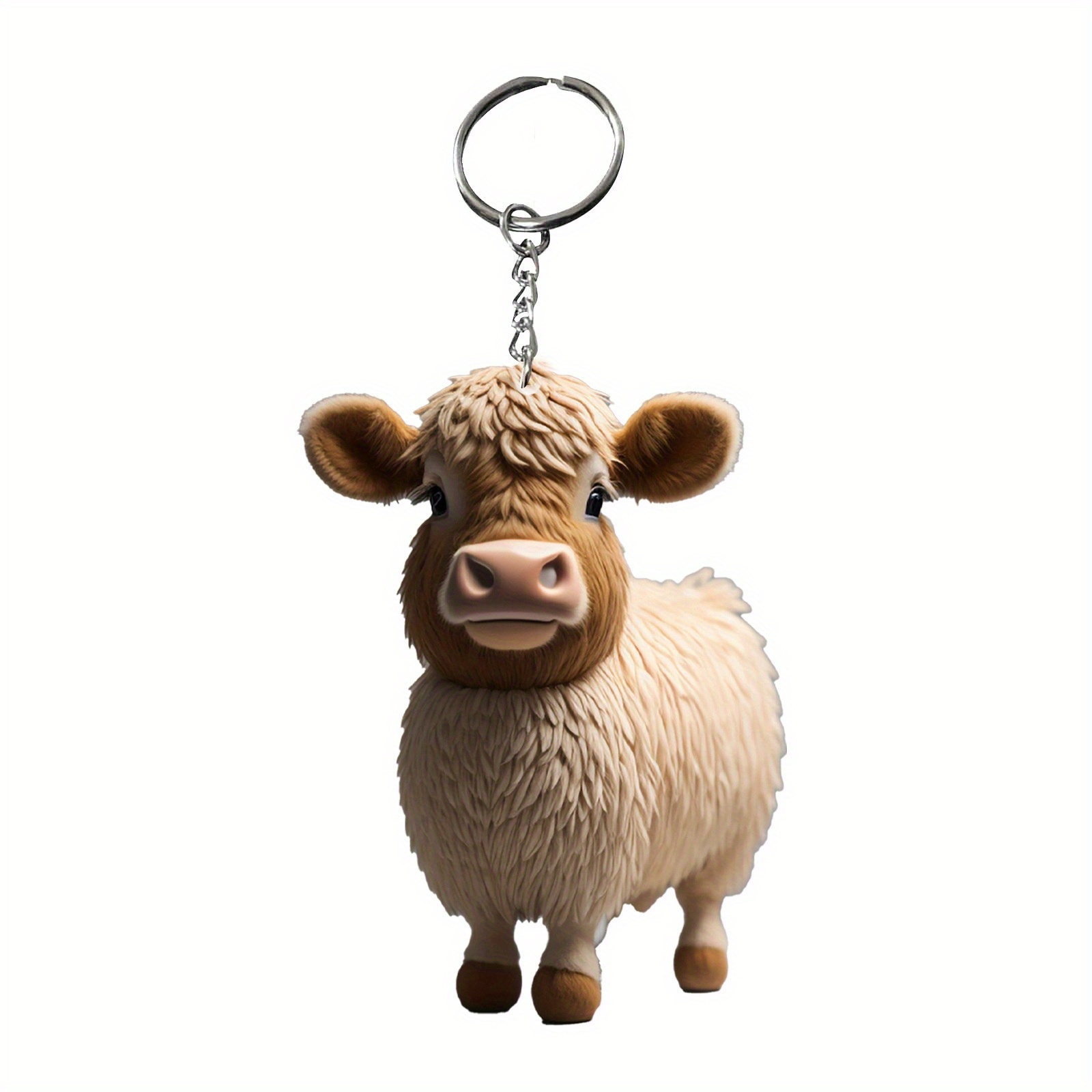 Cute Highland Cow Key Chain - Creative Cartoon Animal Car Key Pendant -  Perfect Birthday Gift - Temu