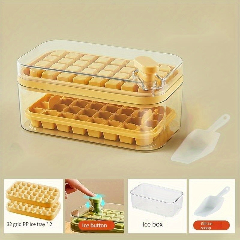 Multifunctional Ice Cube Tray With Ice Shovel And Removable - Temu