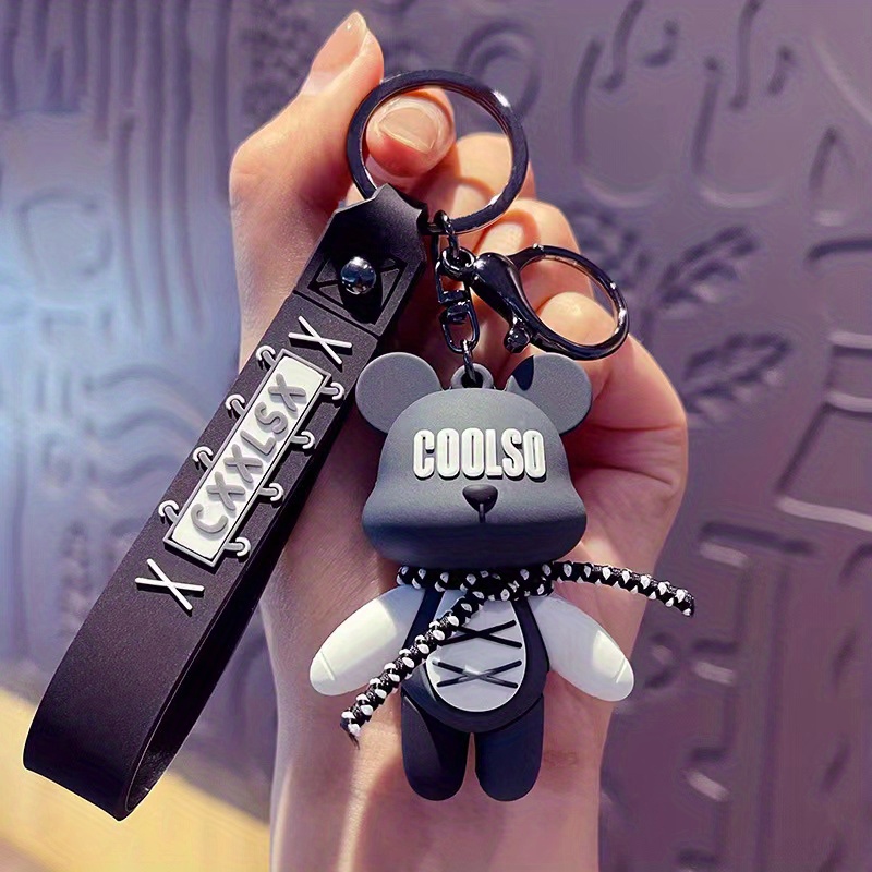 Silicone Cute Bear Keychain, Charm Perfect Gift For Lovers And Toy  Collectors, Unisex - Temu