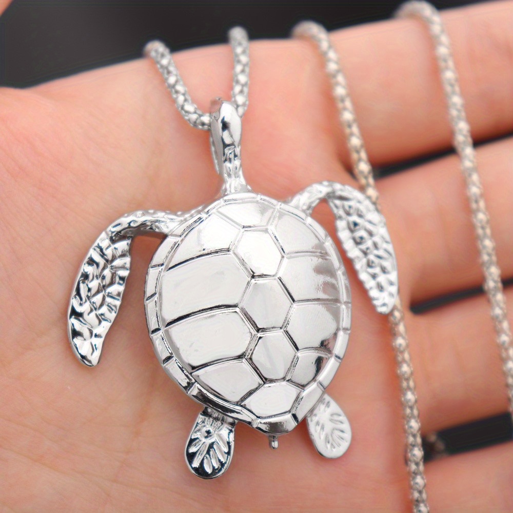  2023 New Sea Turtle Necklace Sterling Silver Love