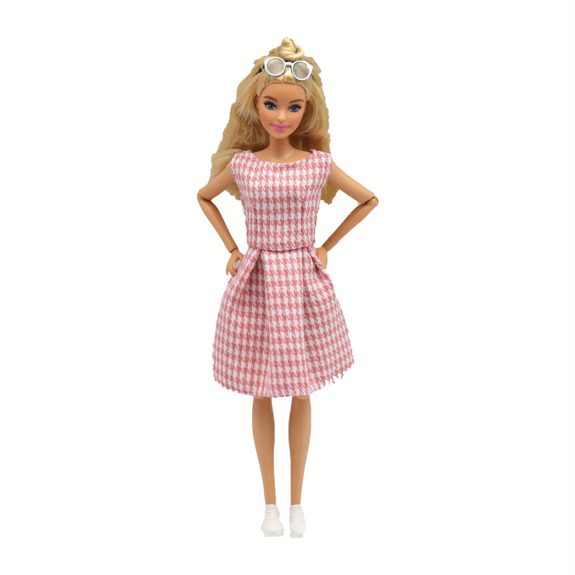 Compra online de Conjunto de roupas de boneca para barbie 1/6 bjd, camisa  para casa de bonecas, tops e calças jeans, roupas casuais para crianças,  brinquedos diy
