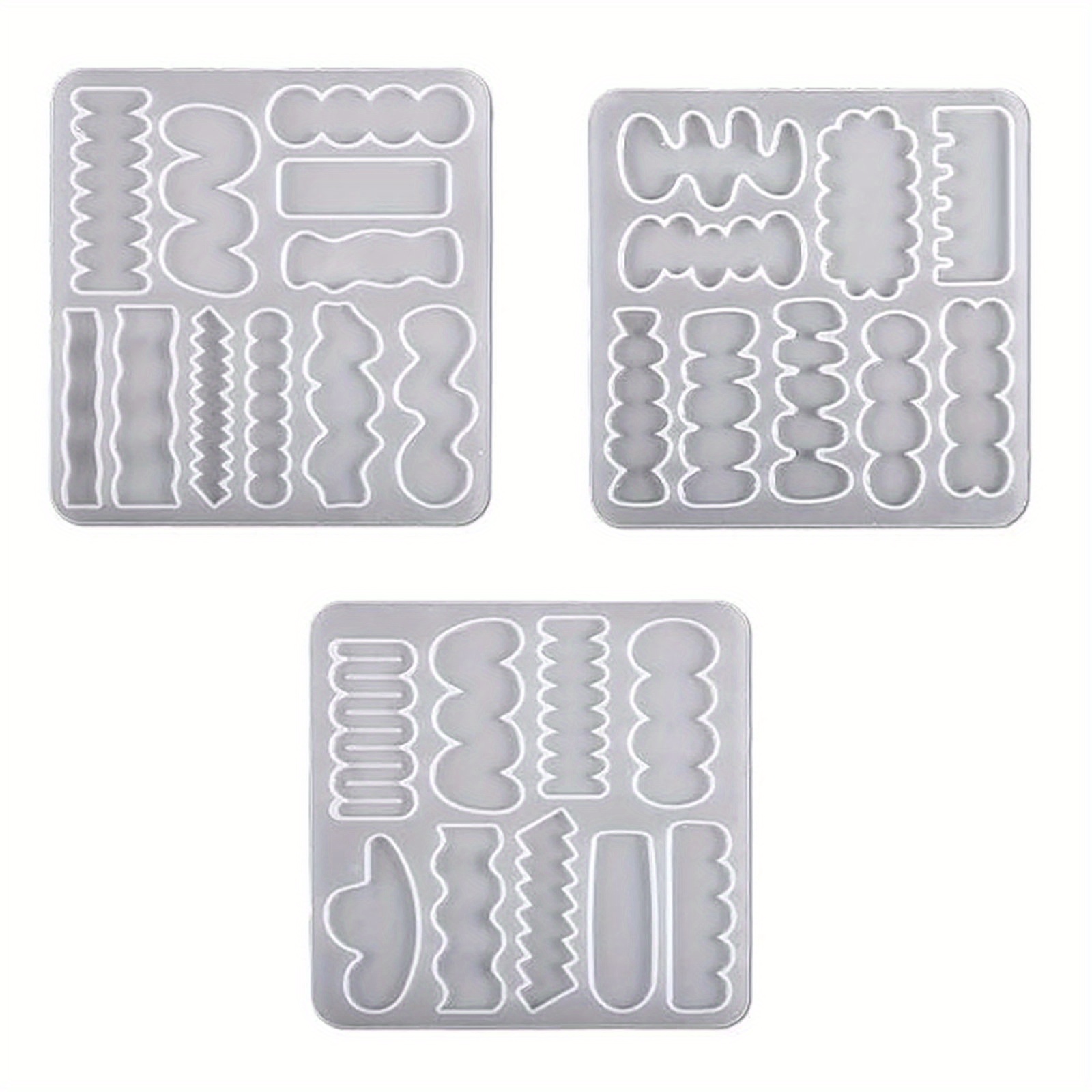 MTGHYARE 52 Pcs DIY Hair Pin Clips Jewelry Casting Mold Hair Clip Silicone Resin Molds Jewelry Molds for Epoxy Resin Art Kids Girl Women DIY Barrette Pendant