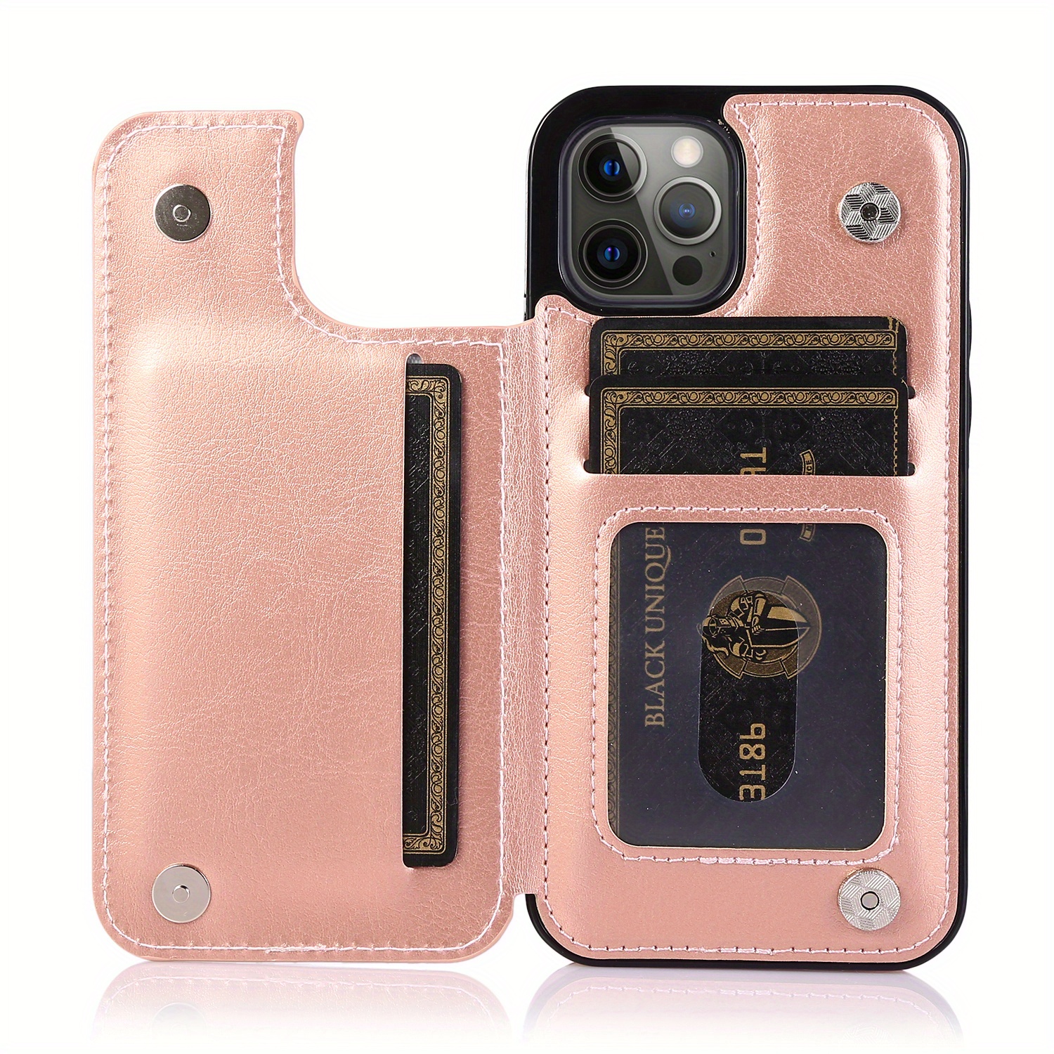 iPhone 11 Pro Max Wallet Case with Magnetic Closure