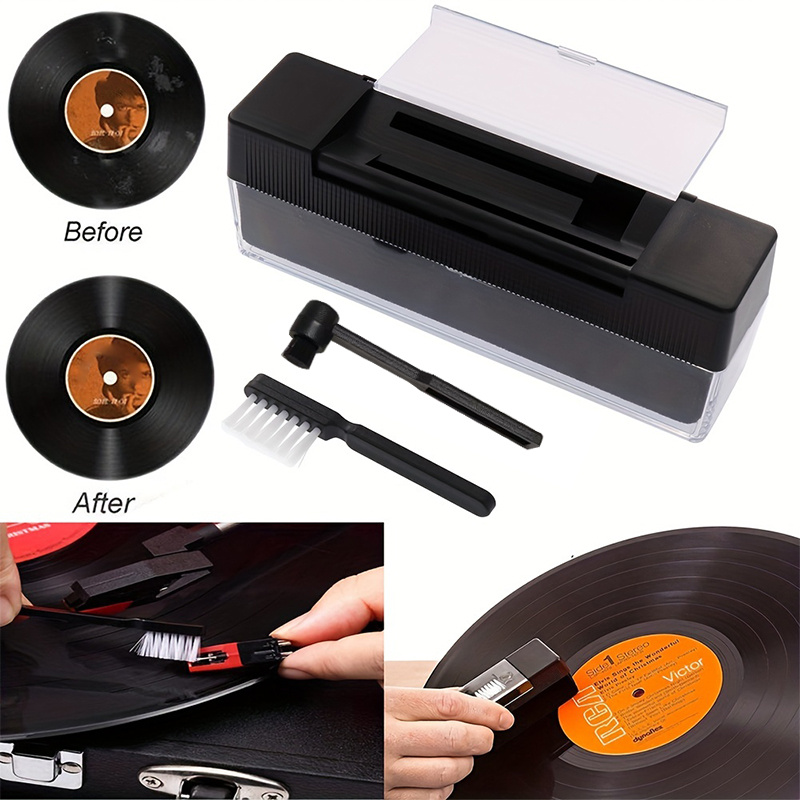 Brosse antistatique pour disque vinyle - DIOCHE - Kit de brosse pour disque  vinyle super propre - Cdiscount Electroménager