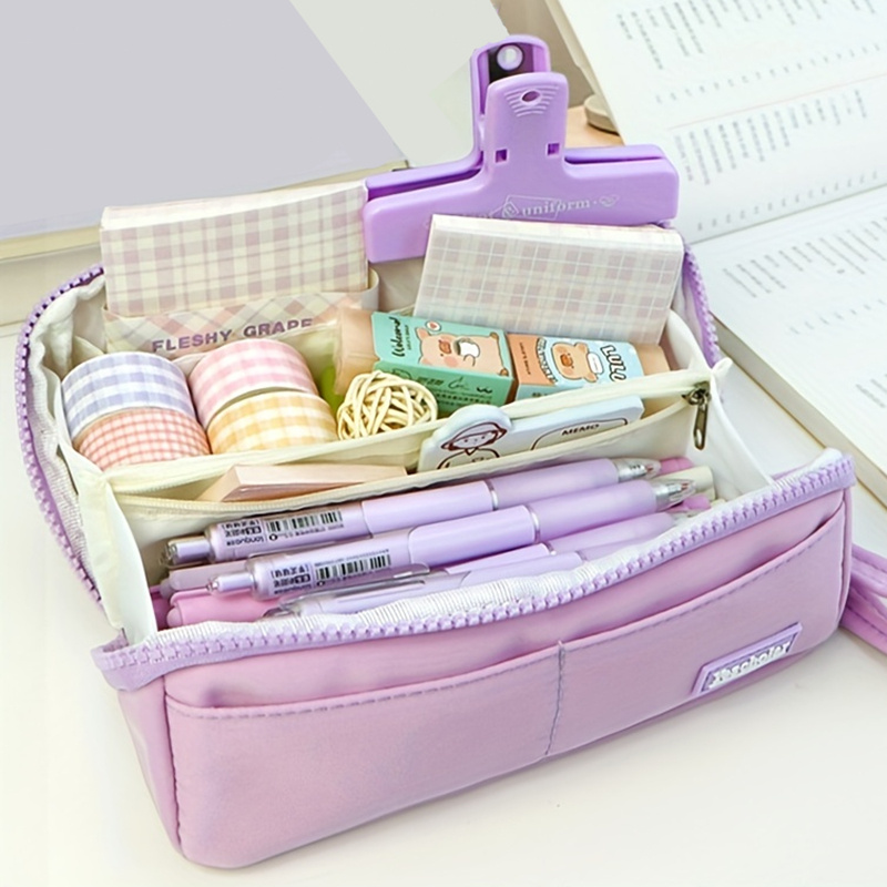 Stationery Bag Pencil Case Large Capacity Pencil Case - Temu