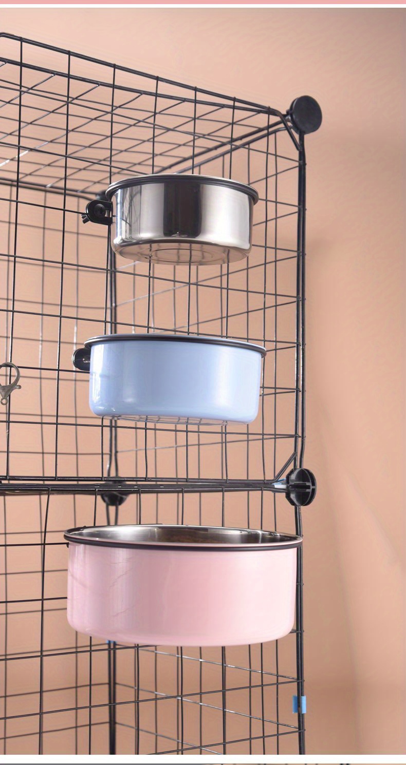 Dog Crate Bowl Hanging Stainless Steel Pet Food Bowl Water Temu