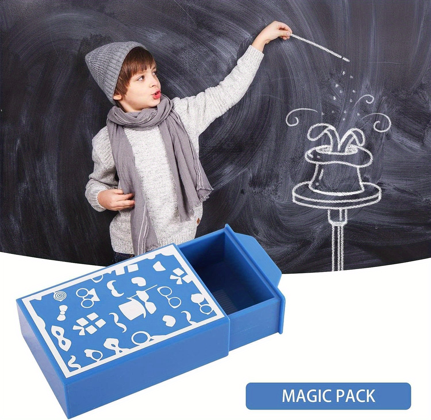 Sanwood Magic Bag Empty Magic Bag Appear Disappear Change Game Magician Trick Stage Prop Kids Toy, Red