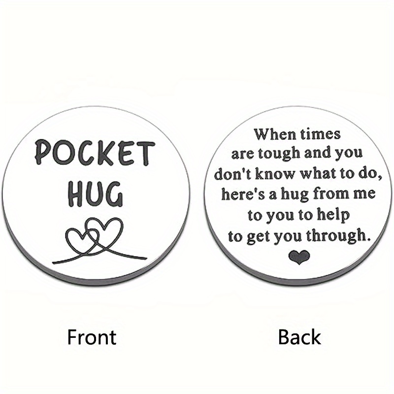 Pocket Hug Token Inspirational Gifts For Daughter I Love You - Temu