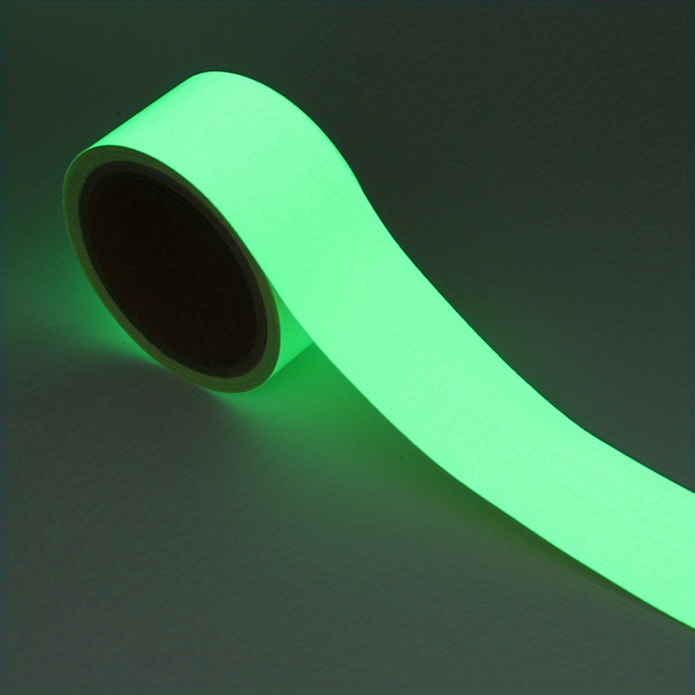 1 Roll Glow Tape Waterproof Glow In The Dark Tape Sticker Bright  Fluorescent Outdoor For Fishing Pole, Rope, Paint, Star, Clothes,  Halloween, Christmas, Party,Birthday/Study/Wedding/Outdoor  Decoration,Running,Cycling,Car decoration, game interaction