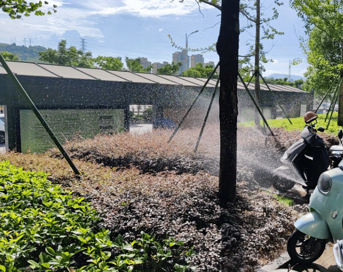 Tête d'arrosage rotative à 360 degrés Insert de refroidissement automatique  Buse de pulvérisation Système d'irrigation de pelouse de jardin - Snngv