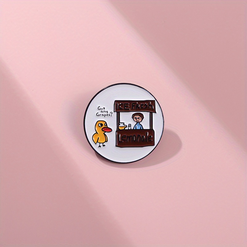 Cartoon Duck Boys Enamel Pins Lapel Pin Brooches Cartoon - Temu