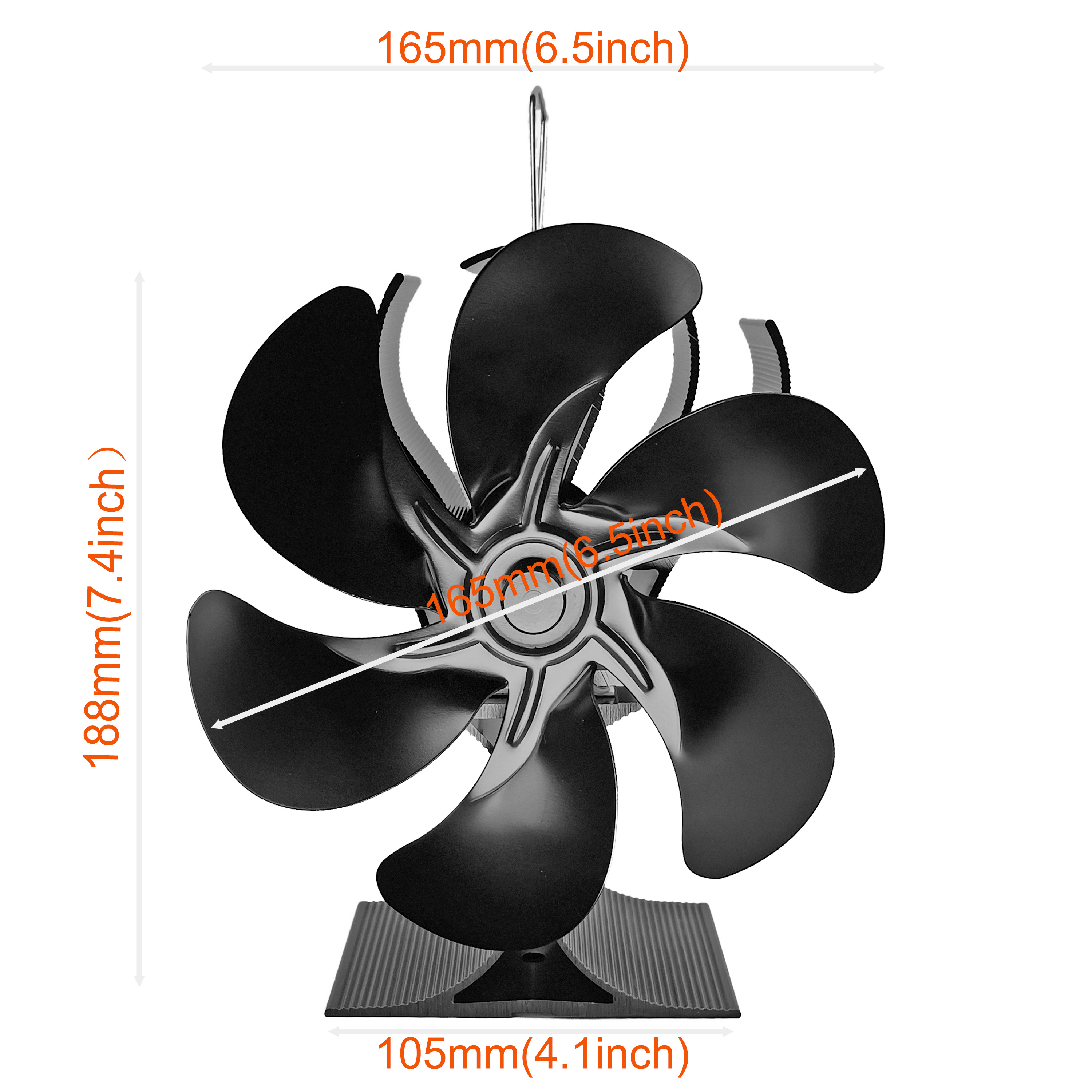 Wood Stove Fan 6 Blades Wood Stove Fan Heat Powered - Temu