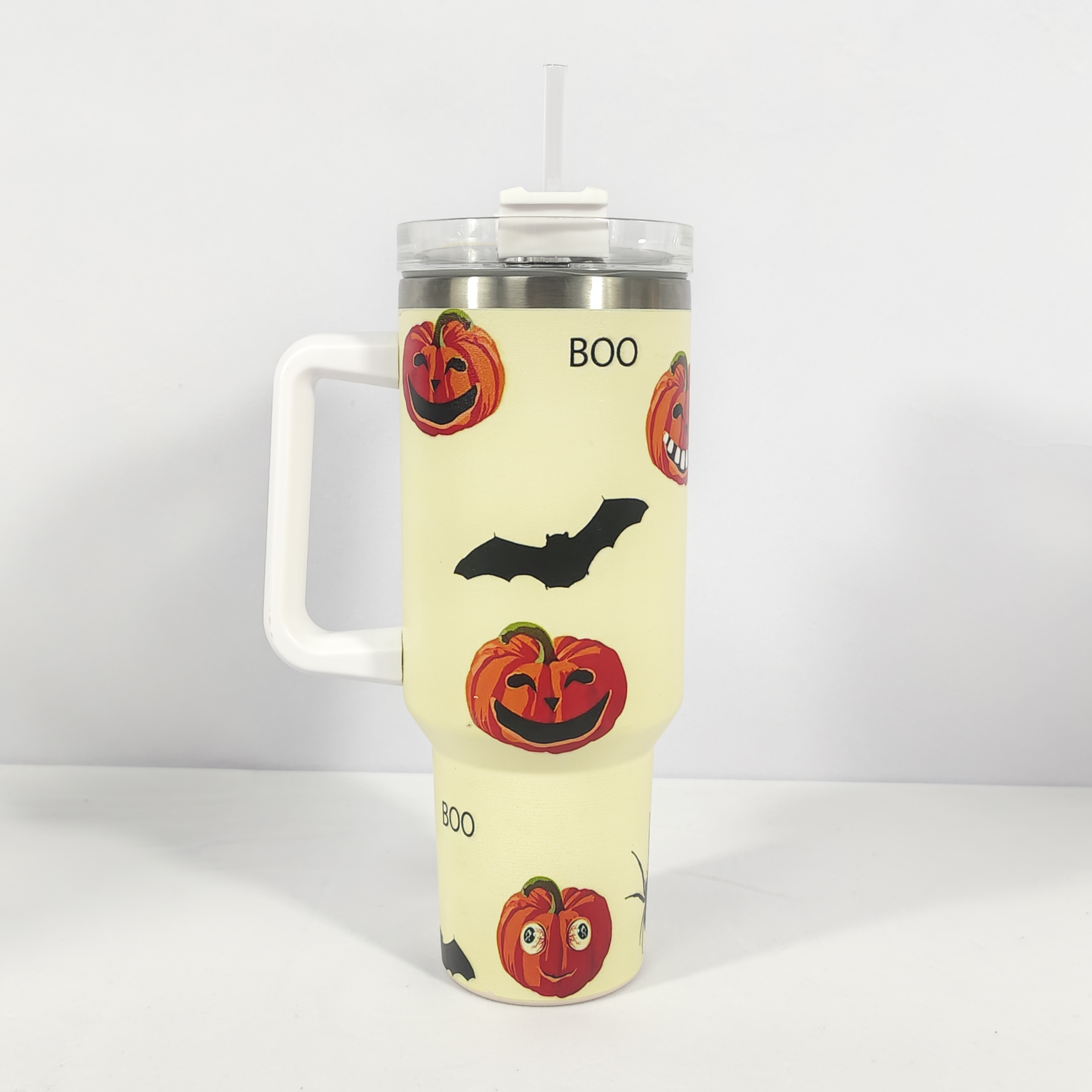 Cute Boo Tumbler 40oz With Handle Halloween 40oz Tumbler -  in 2023