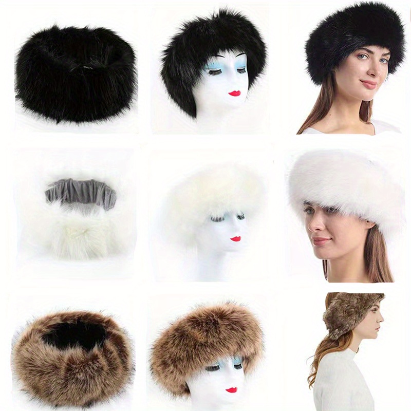 Winter Imitation Fox Fur Headband Accesorios Halloween - Temu