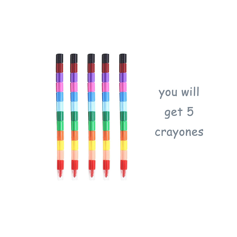 Crayons For Kids, Stacked Colouring Crayons, Perfect As Party Bag