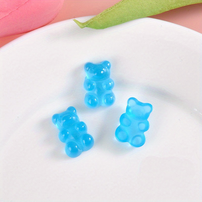 4 20 or 50 BULK Gummy Bear Resin Charms Multi-Color -  Portugal