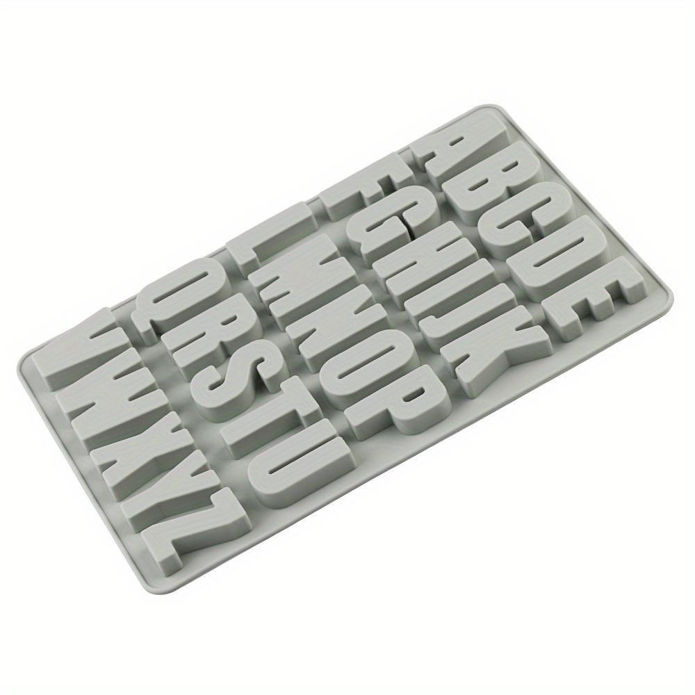 Large Alphabet Letter Silicone Molds, Ice & Baking