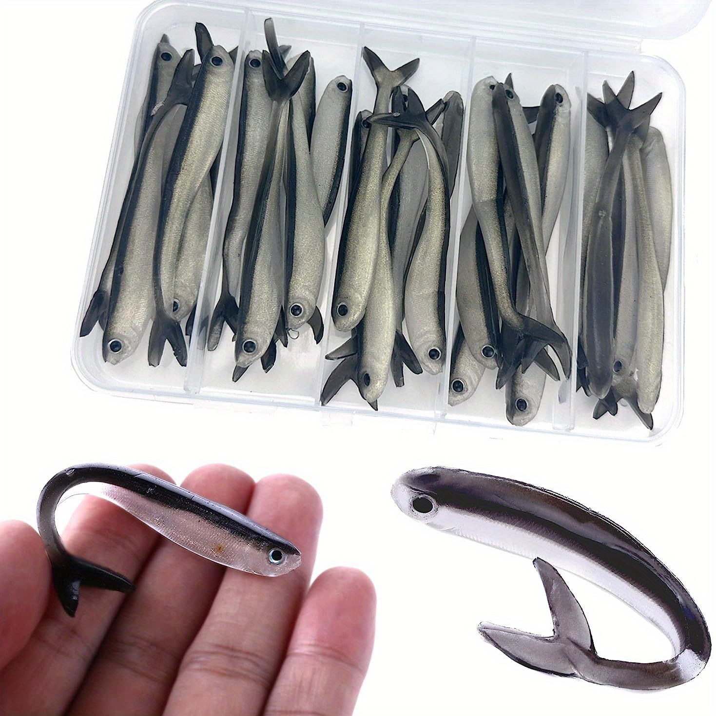 Forked tail Soft Bait Artificial Bionic Plastic Fishing Lure - Temu