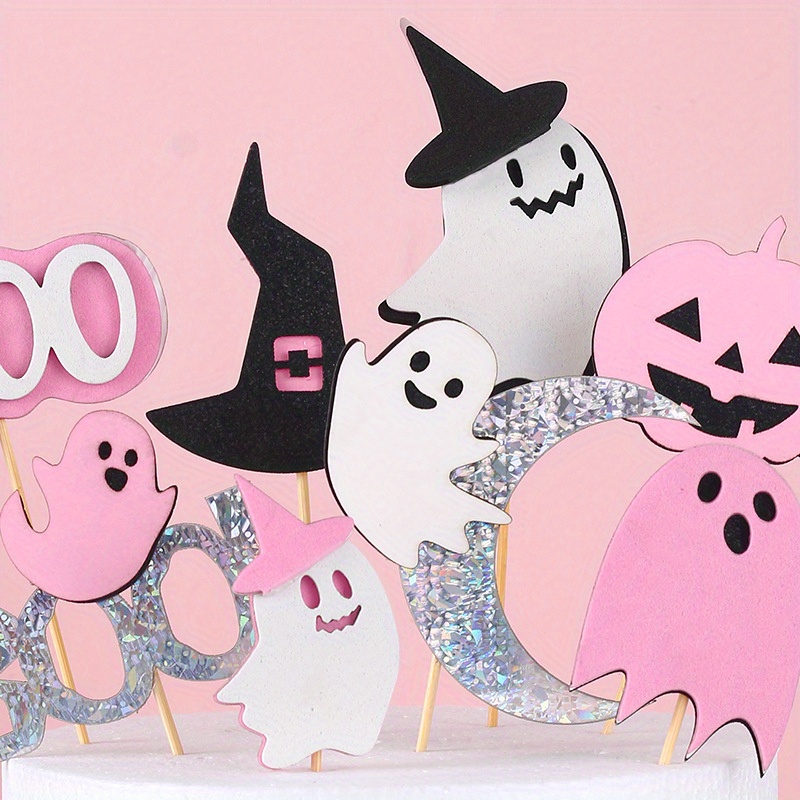 Halloween Cake Topper Halloween Pumpkin Bat Spooky One Theme Temu