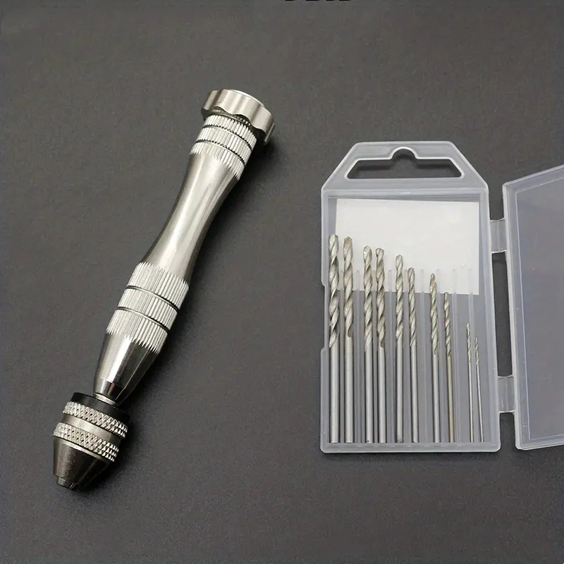 1 Set Metal Hand Drill Equipments 1-3.0 Mm Drill UV Resin Epoxy Mold Tools  Twist Drill For DIY Jewelry Making Handmade Tools
