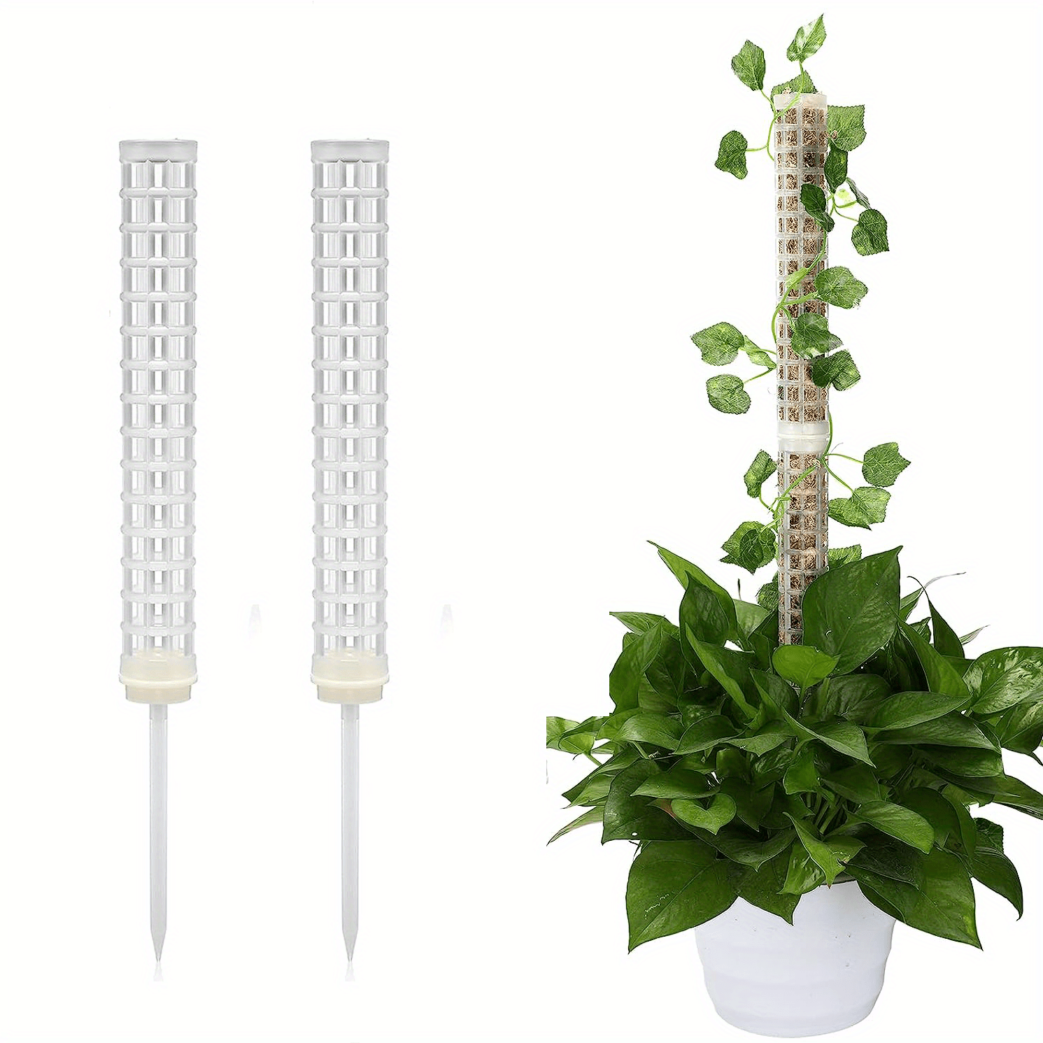 Monstera-Poteaux en mousse de sphaigne pour plantes grimpantes d'intérieur,  anciers de support de plante