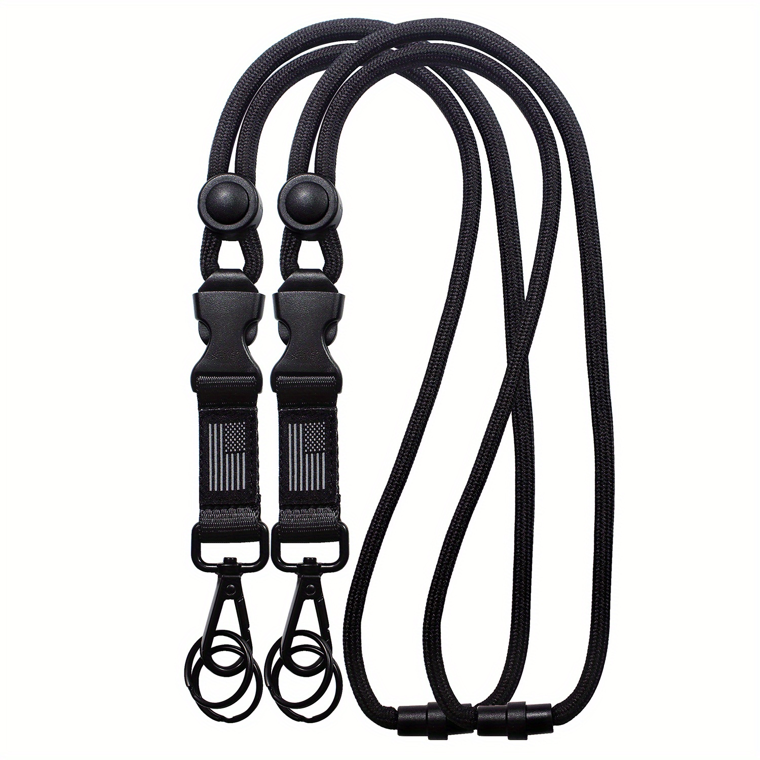 Wisdompro 2 Pack of 23 inch Durable Round Cord Heavy Duty Lanyard