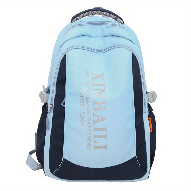 Large Capacity Preppy Backpack Heavy Duty Daypack Casual Travel Knapsack