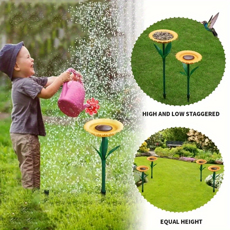 Sunflower Shaped Bird Outdoor Feeder Bird Bath Feeders Bowl - Temu