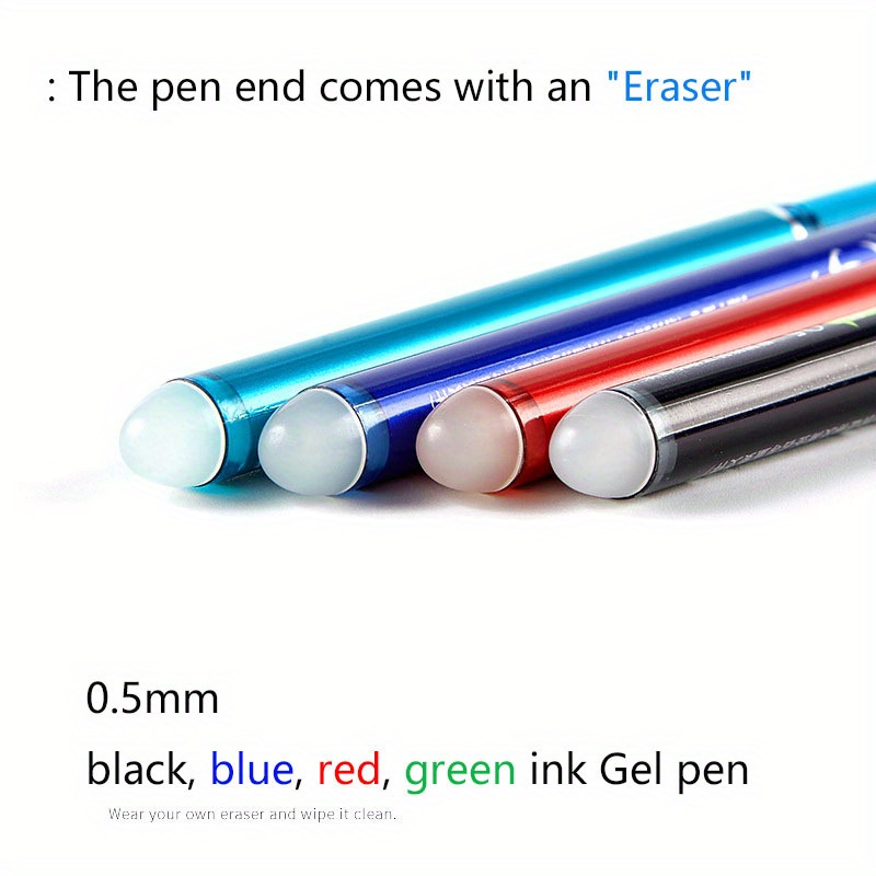  SMOOTHERPRO Erasable Gel Pens Black Blue Red Ink Make