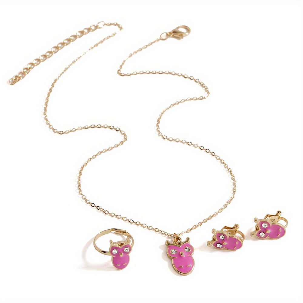 Girl's New Simple Girls Jewelry Set Summer Fashion Drop Oil - Temu