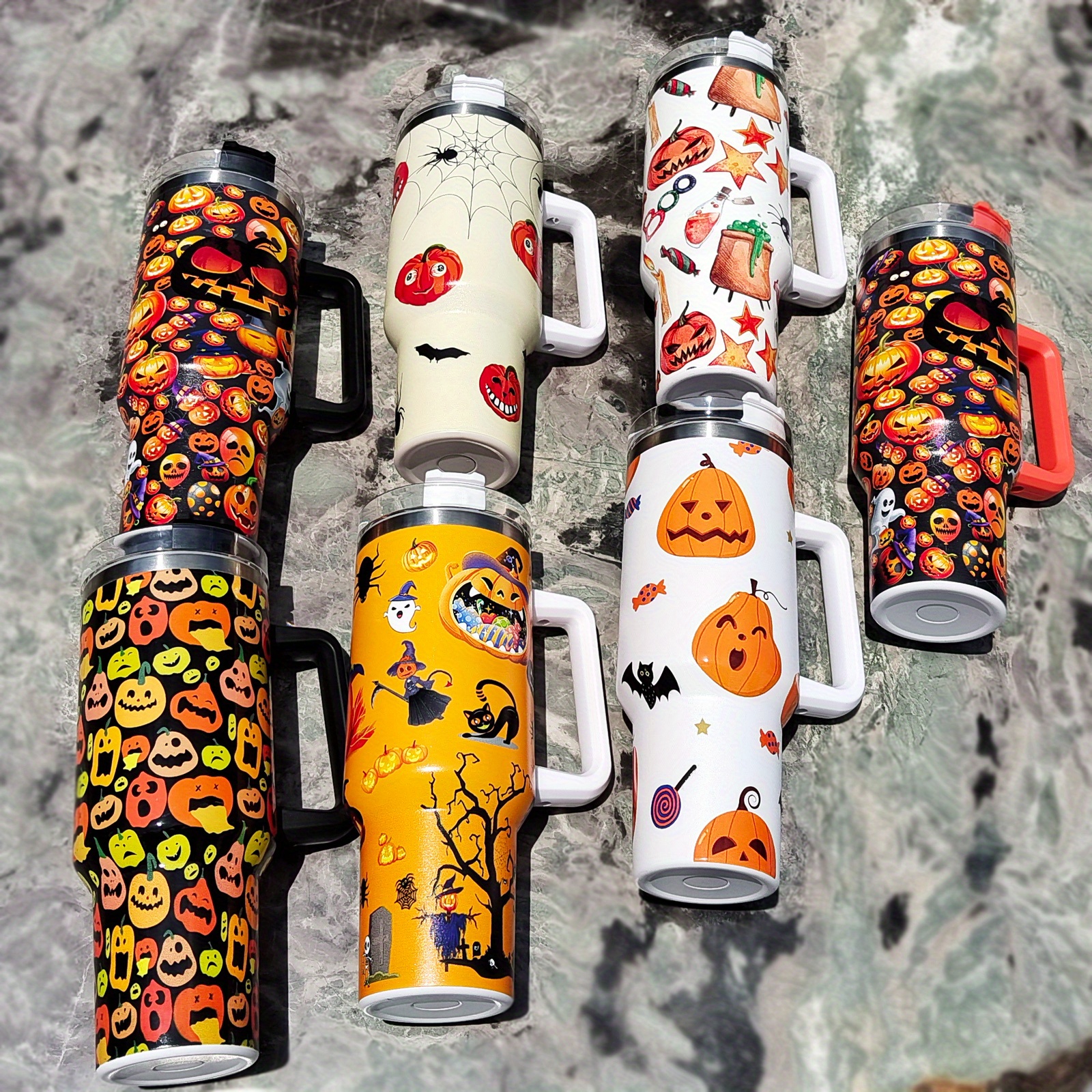 15oz Halloween Spooky Themed Kids Insulated Stainless Steel Water Bottle  with Straw & Brush Tumbler Cups for Boys & Girls Gift for School, Hand Wash  Only - Yahoo Shopping