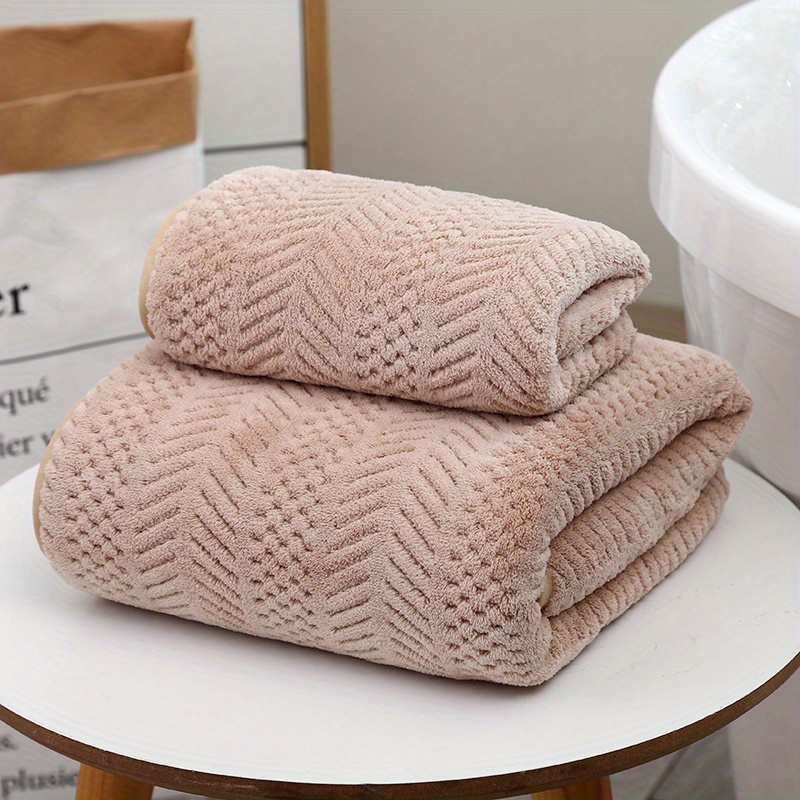 Soft And Absorbent Solid Color Towel Set - Includes 1 Bath Towel