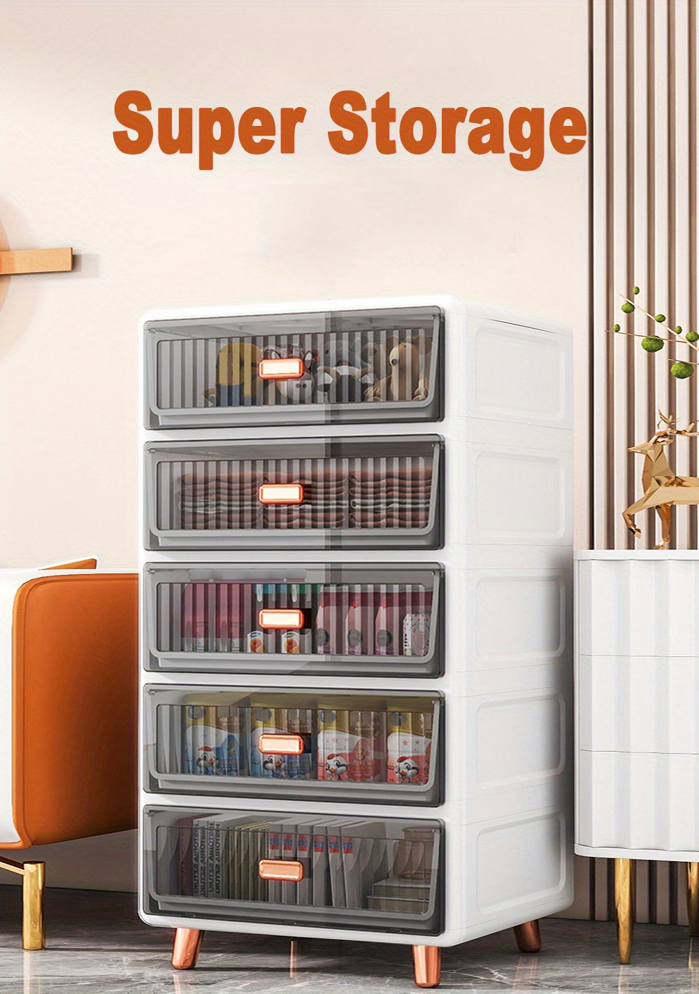 1pc Modern Plastic Drawer Cabinet, Household 5-tier Storage Organizer,  Snacks/lesson Book/seasoning/clothes/baby Supplies/toys/sundries Organizer  Cabinet, Hold Clean & Tidy - Home & Kitchen - Temu Austria
