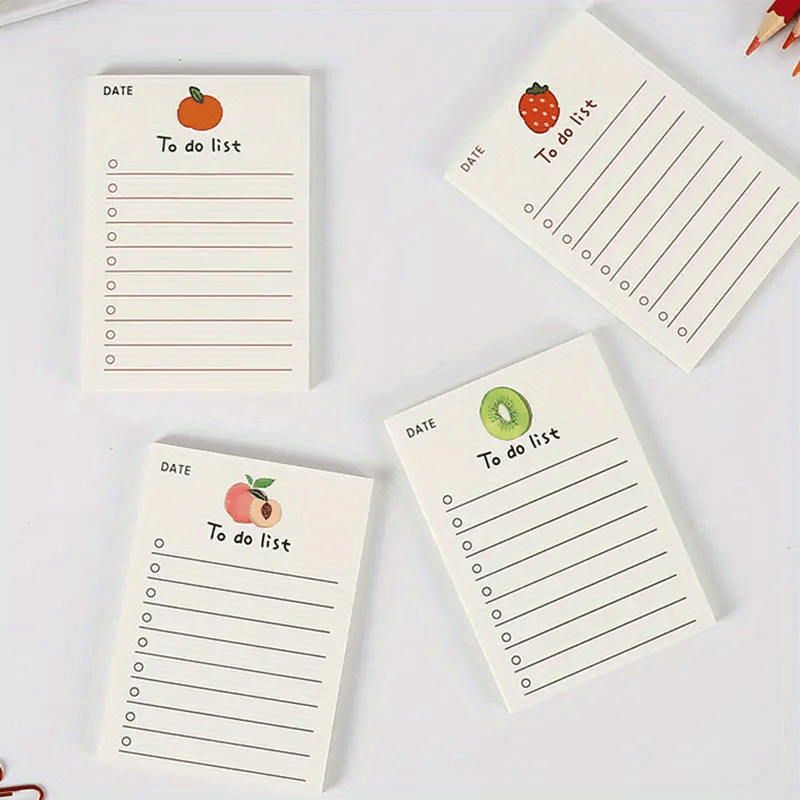 Cute Fruit Planner's Daily List. Various Fruits Choose . - Temu