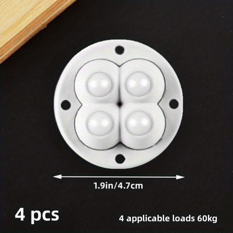 Comprar 4 unids/set de ruedas adhesivas unidireccionales caja de  almacenamiento cubo de basura polea ruedas adhesivas