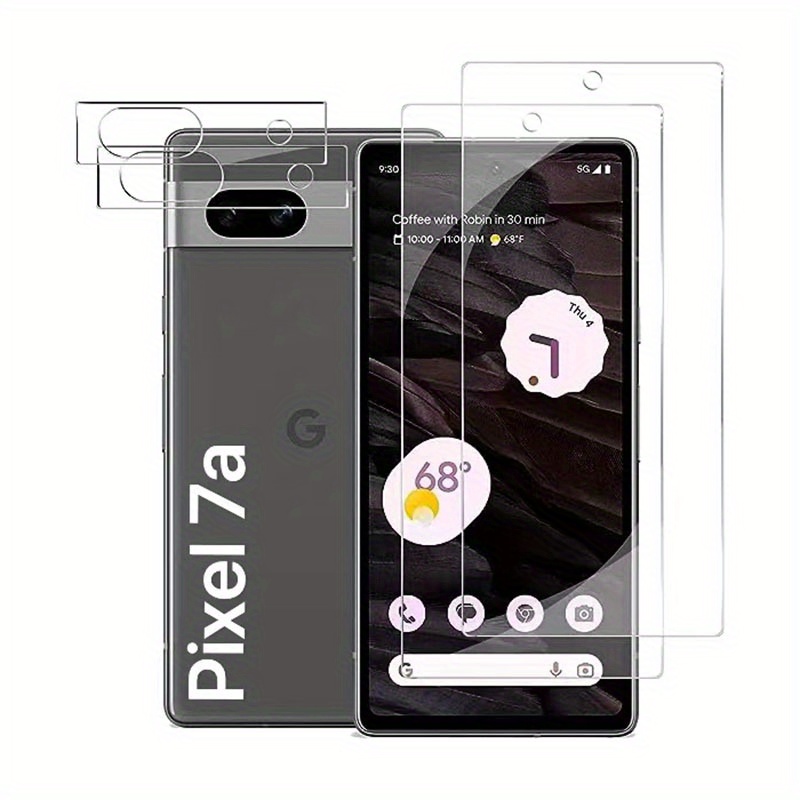 2 + 2 Paquetes] Google Pixel 7a (6.1 Pulgadas) Protector - Temu