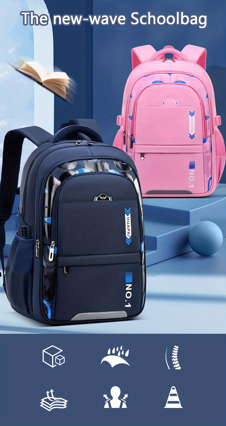 New Fashion Simple Casual Style Backpack Lightweight Spine Temu