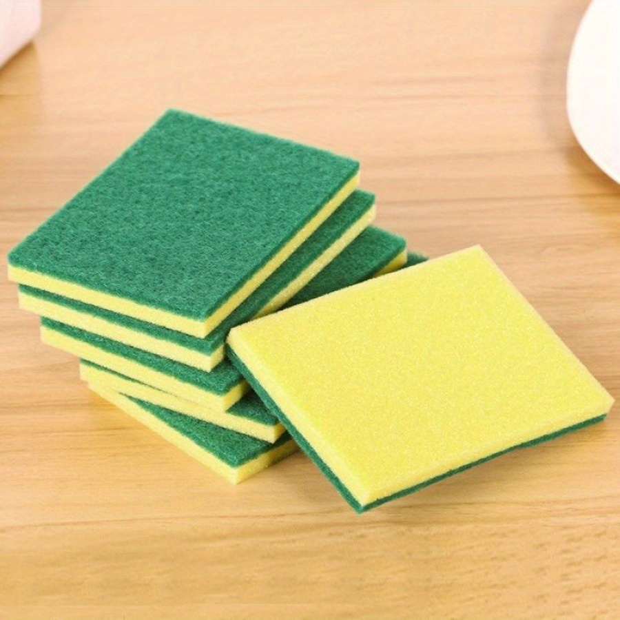 Kitchen Sponge, Household Cleaning Sponge Wipe, Dishwashing Sponge,  Double-sided Scouring Pads, Pot Sponge, Magic Wiper, Strong  Decontamination, Cleaning Supplies, Cleaning Gadgets, Useful Tool, Ready  For School - Temu