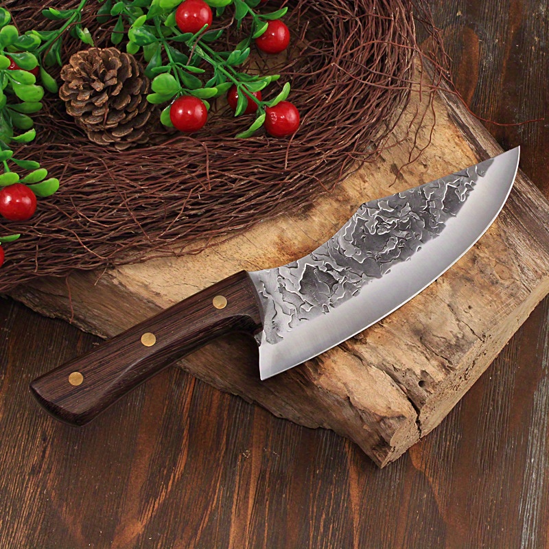 XITUO Hand Chef Knife Handmade Butcher Knives Tungsten Steel Clamp Steel  Cutter Salmon Meat Slicing knife kitchen Cooking Tool