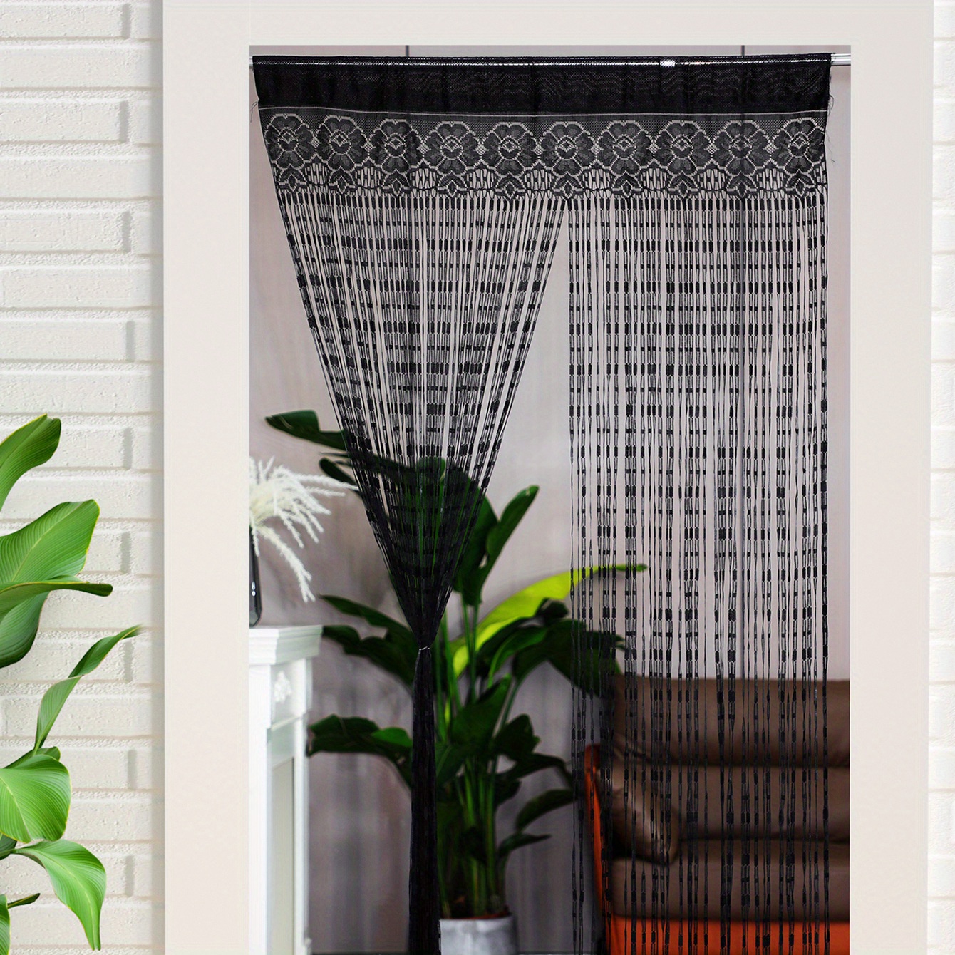 Image of 1pc High Jacquard Cord Curtain Bohemian Wind Su Curtain Room Mall Store Decoration With The Wind Beautiful Curtain