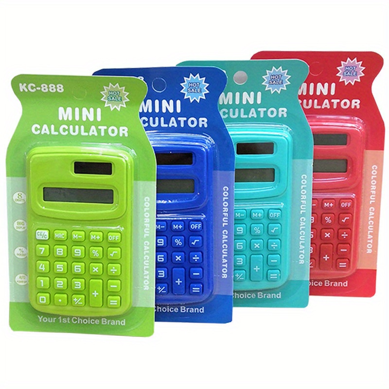 Calcolatrice Da Tavolo 1pc Piccola Mini Calcolatrice Semplice Per Aula  Carina Per Bambini Senza Batteria