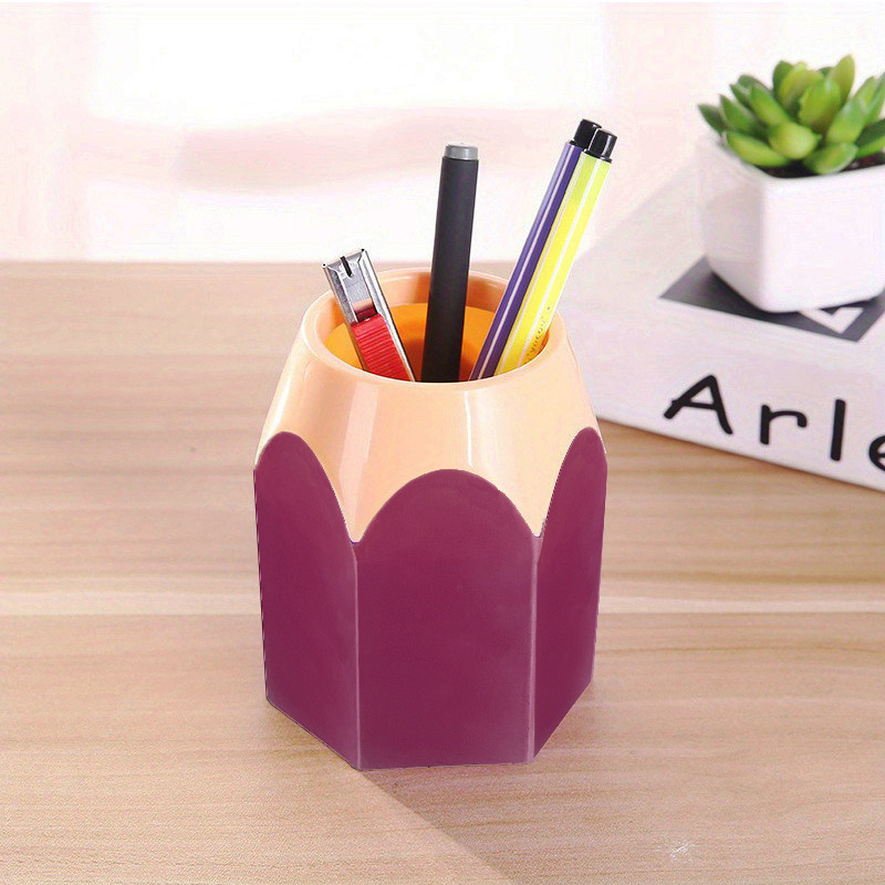  NYASAA Sharp-Dull Pencil Holder, Unique Pencil Shaped Pen  Holder, Funny Pencil Storage Organizer Pencil Container Dispenser, Cute  Pencil Pal Organizer For Classroom Teachers Desk Gifts (Yellow) : Office  Products